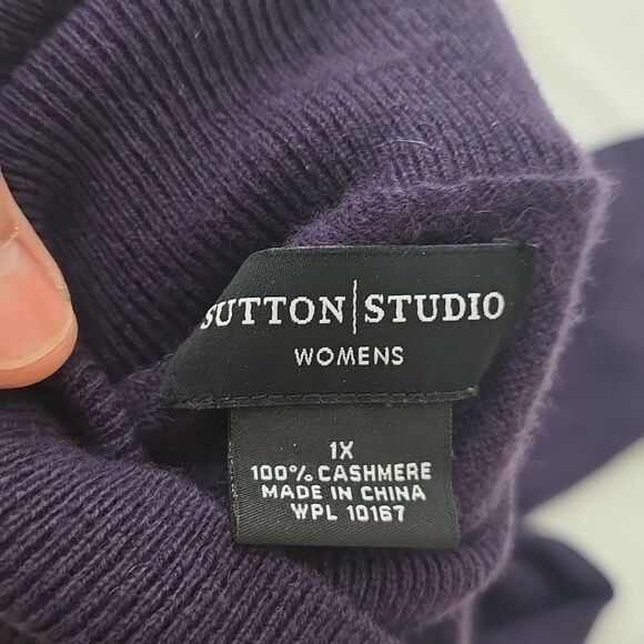SUTTON STUDIO CASHMERE  TURTLENECK 1X - Picture 8 of 8